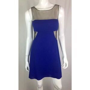 BcbgMaxAzria blue and black body con dress